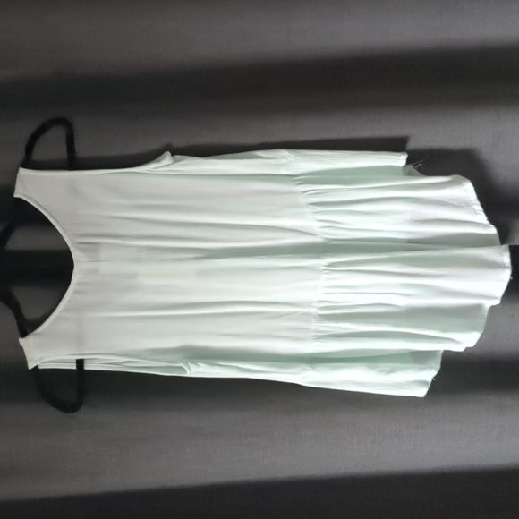 Sim and Sam Sleeveless Seplum Sea Foam Top S - Picture 4 of 5